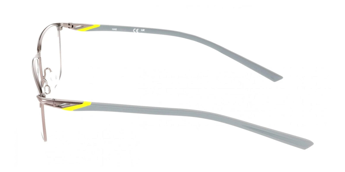 Nike NK6066N 070 Gray Rectangle Eyeglasses 56mm Eyeglasses