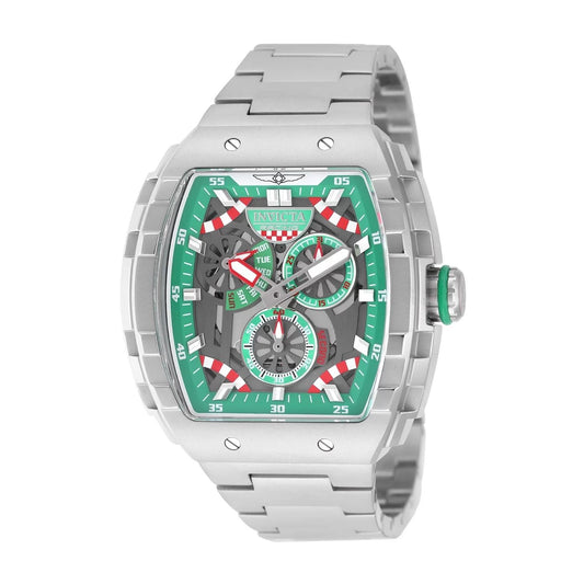 Invicta 49219 watch with grey dial and stainless steel band