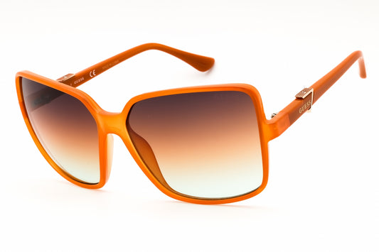 Guess GU7812-44F sunglasses in orange frame with gradient brown lenses