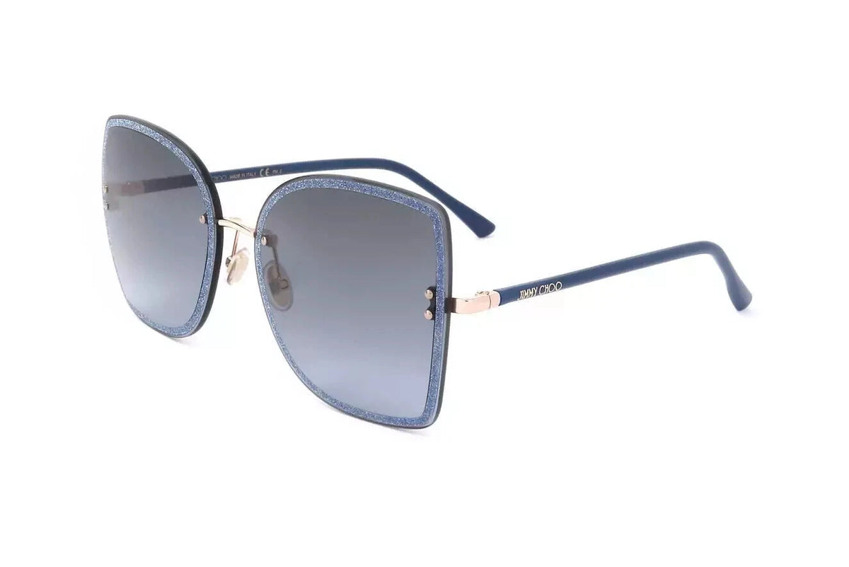 Jimmy Choo 0LETI-S-LKS-62 Gold Rectangle SUNGLASSES 0mm Sunglasses