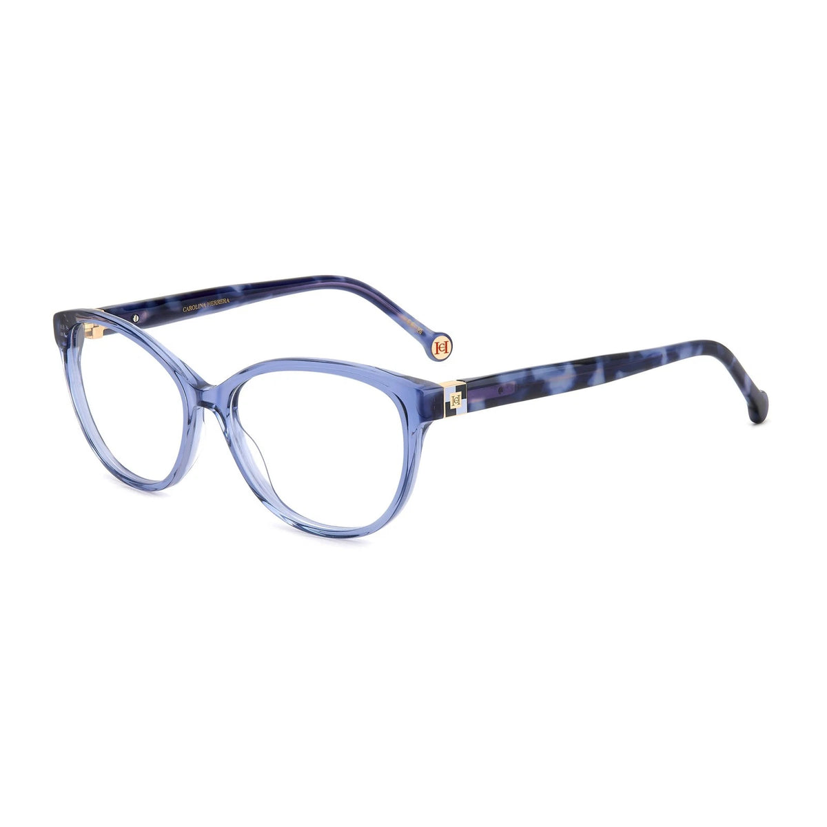 Carolina Herrera HER0240-XP8-55 Blue Havana Blue Rectangle Eyeglasses 55mm Eyeglasses