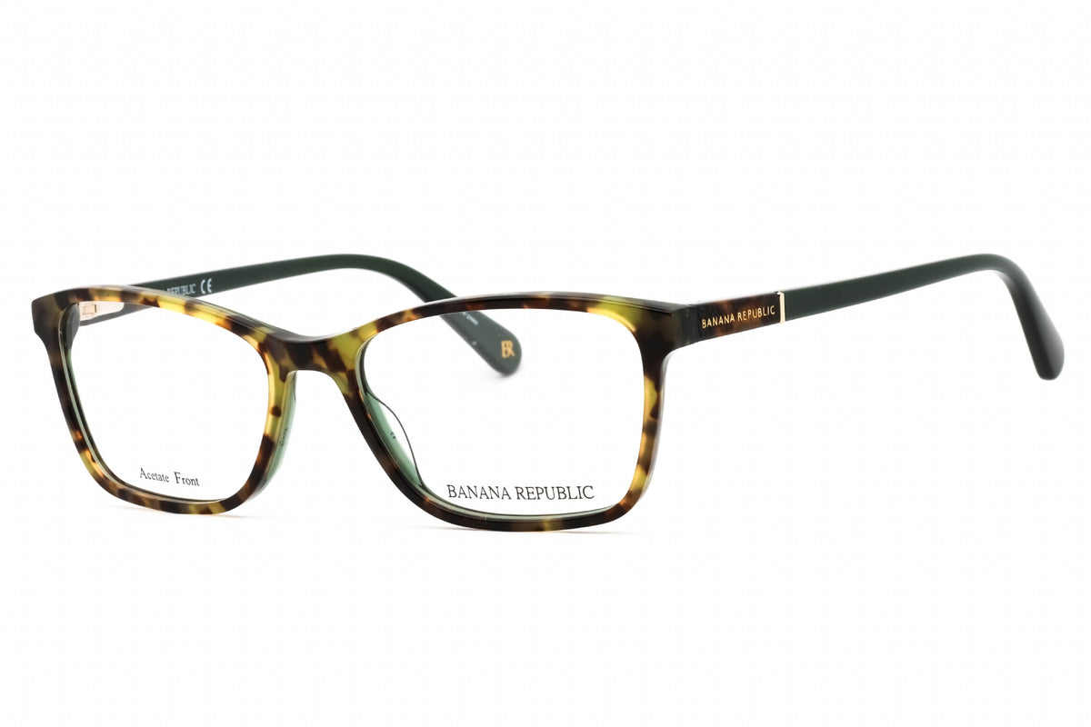 Banana Republic BR 207-0G1U 00 OLIVE HAVANA Rectangular Eyeglasses 50mm Eyeglasses