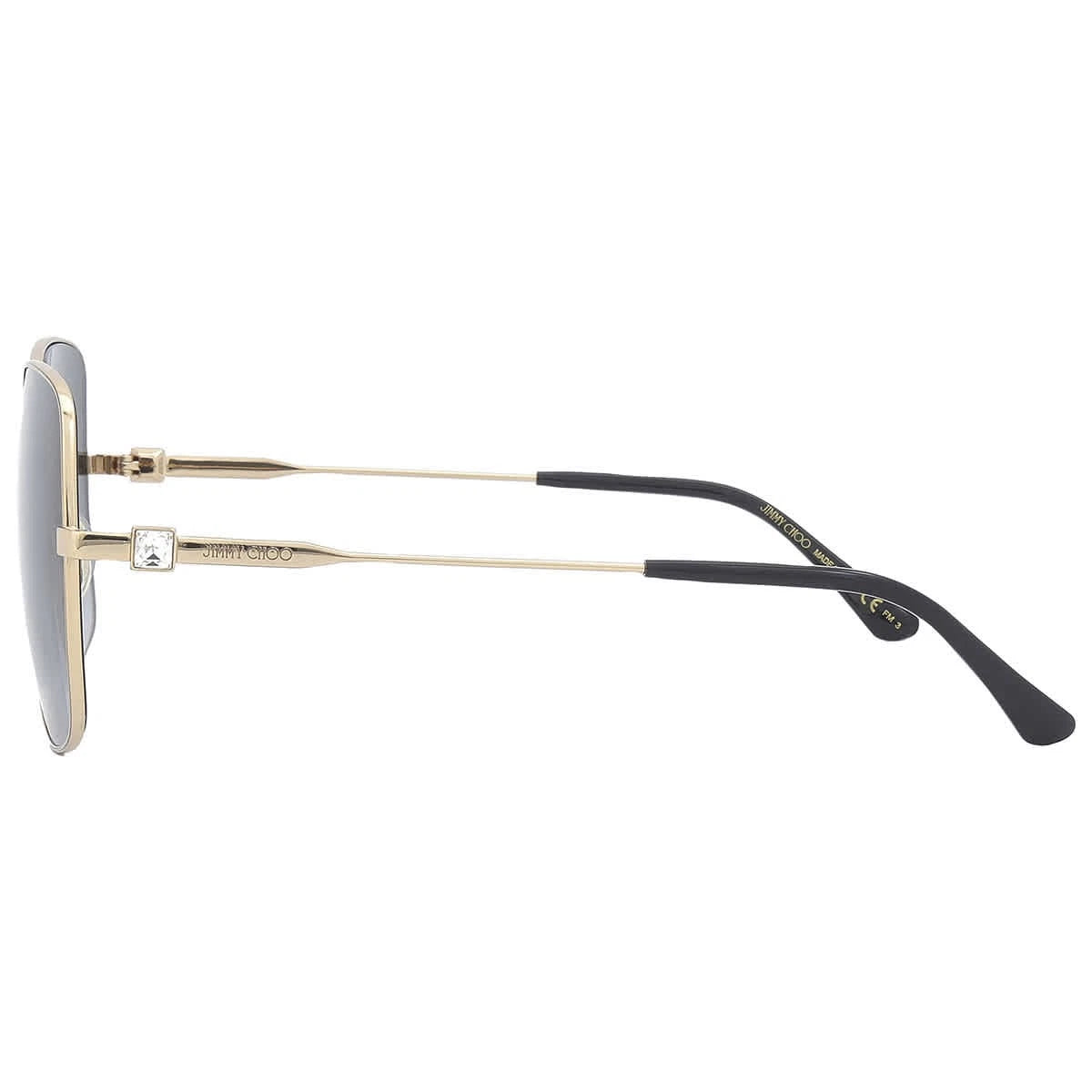 Jimmy Choo 0LILI-S-2M2-58 Black Gold Pillow SUNGLASSES 55mm Sunglasses