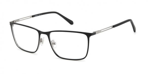 Fossil FOS-7129-003-57 Black Rectangle Eyeglasses 57mm Eyeglasses