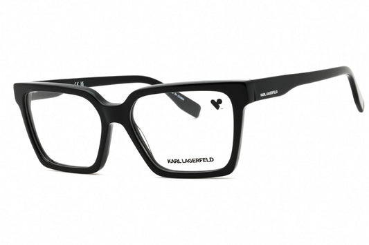 Karl-Lagerfeld KL6097-001 eyeglasses in black frame with clear lenses