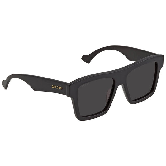 Gucci GG0962S-005 Black Rectangular Sunglasses 55mm Sunglasses