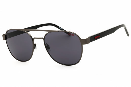 HUGO HG 1196/S-R80 sunglasses in matte dark ruthenium frame with dark grey lenses