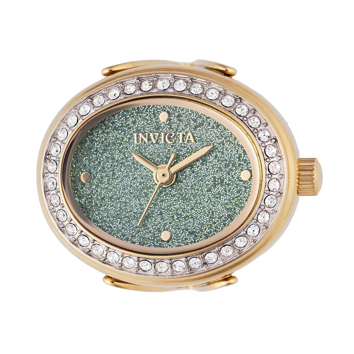 Invicta 49602 watch with green dial and stainless steel band