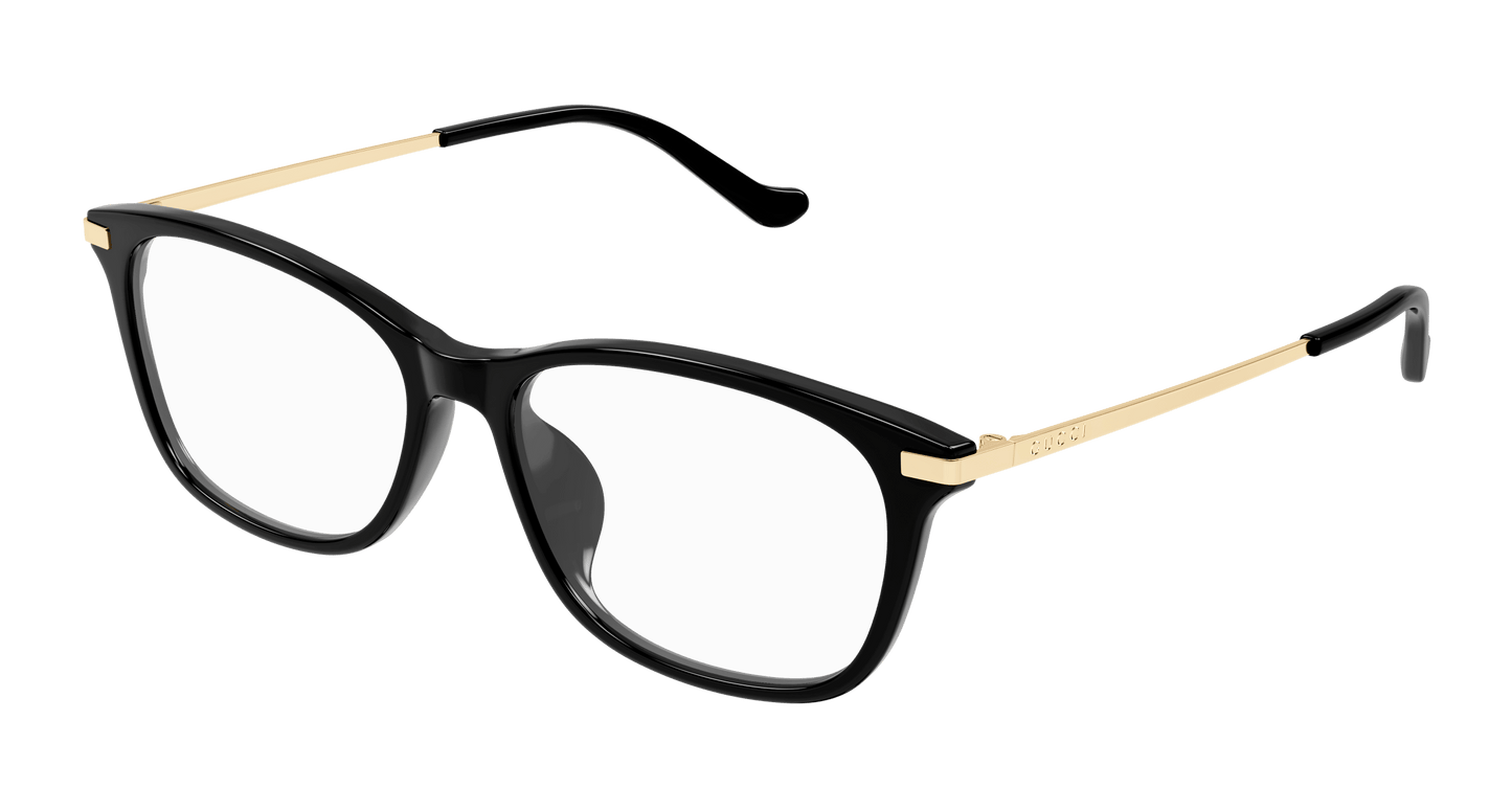 Gucci GG1902oA-001 eyeglasses in gold frame with clear lenses