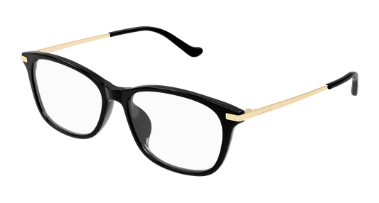 Gucci GG1902oA-001 eyeglasses in gold frame with clear lenses