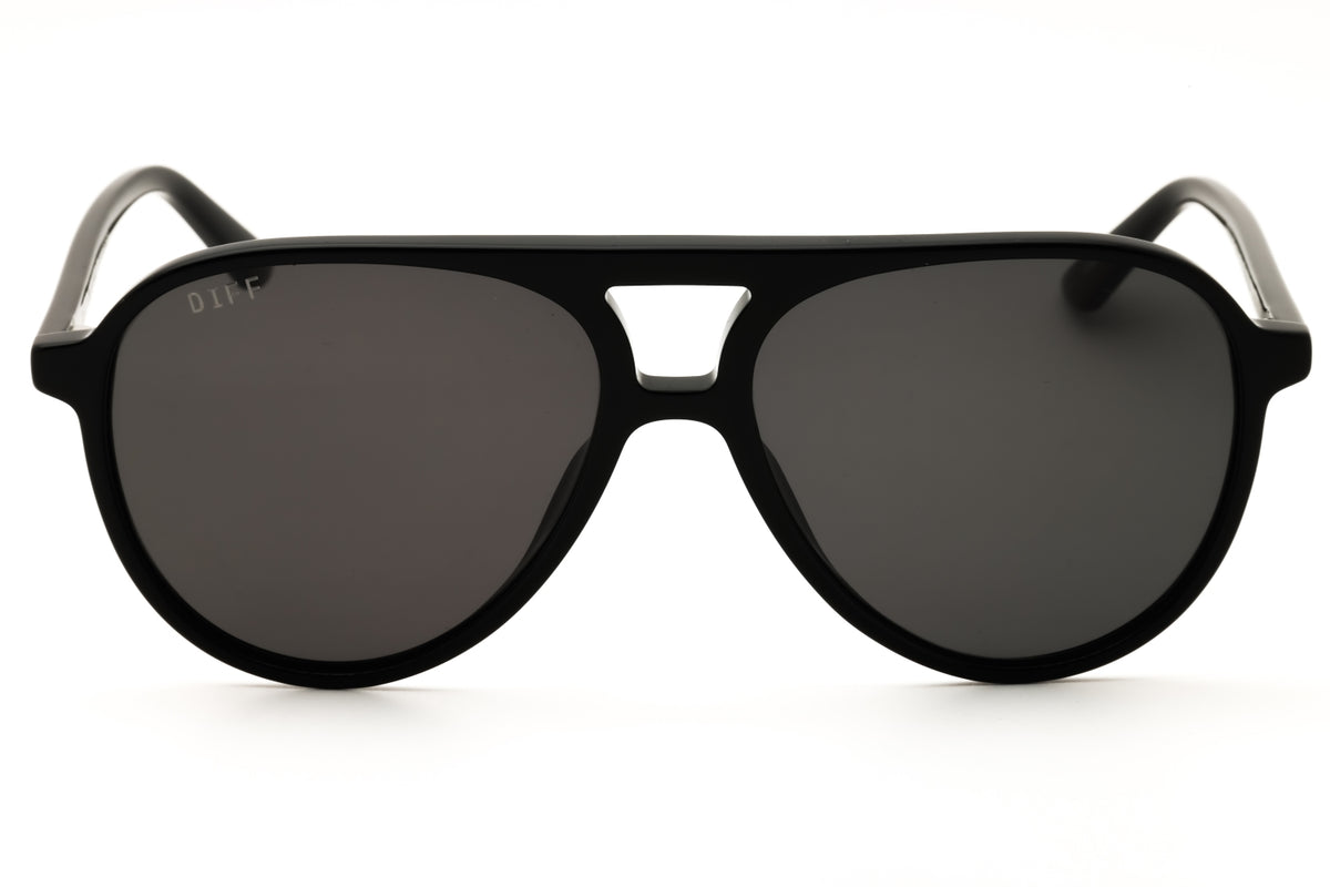 DIFF Eyewear TOSCA II-DE01-0638 BLACK Oval Sunglasses 56mm Sunglasses