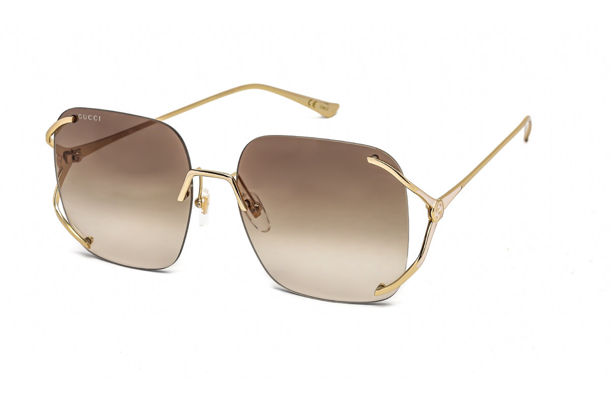 Gucci GG0646S-002 Gold Oversized Sunglasses 60mm Sunglasses