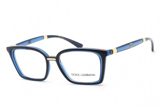 Dolce Gabbana 0DG5081-3324-50 CHEVROAN TRANSPARENT BLUE Square EYEGLASSES 50mm Eyeglasses