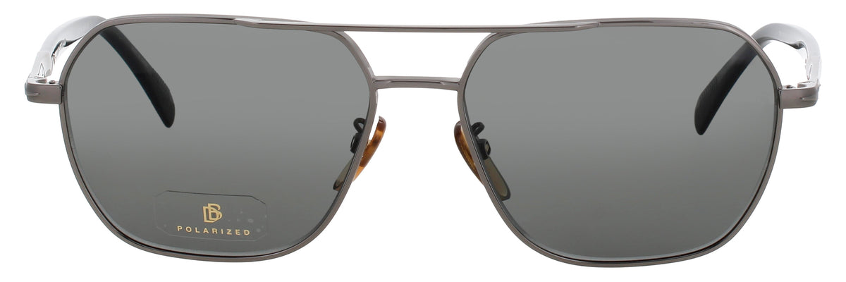 David Beckham DB-1128/G/S-V81/M9 DARK RUTHENIUM / BLACK  Men's Sunglasses 59mm