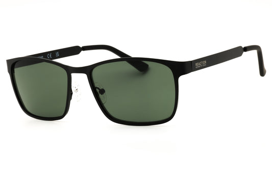 Kenneth Cole Reaction KC1329-02N matte black Rectangular Sunglasses 57mm Sunglasses
