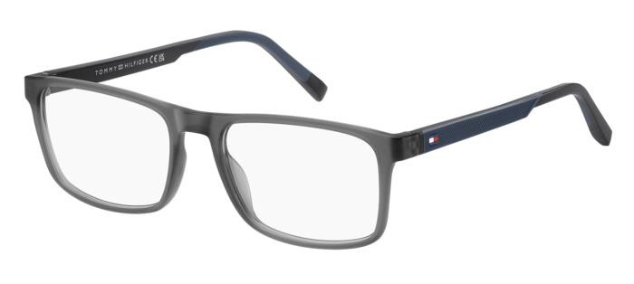 Tommy Hilfiger TH1248-09V-53 Grey Blue Rectangle Eyeglasses 53mm Eyeglasses