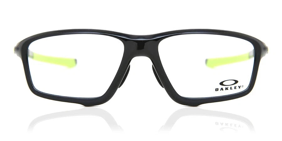 Oakley OX8080-808002-58 eyeglasses in black frame with clear lenses