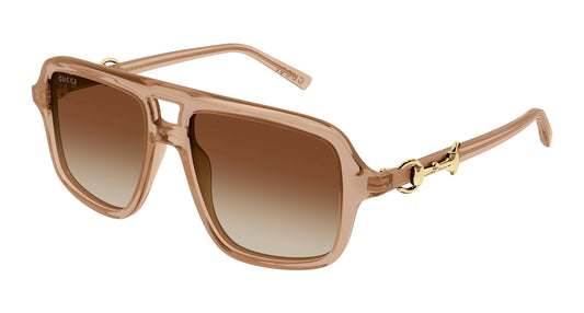 Gucci GG2052S-010 Brown Pilot Sunglasses 55mm Sunglasses