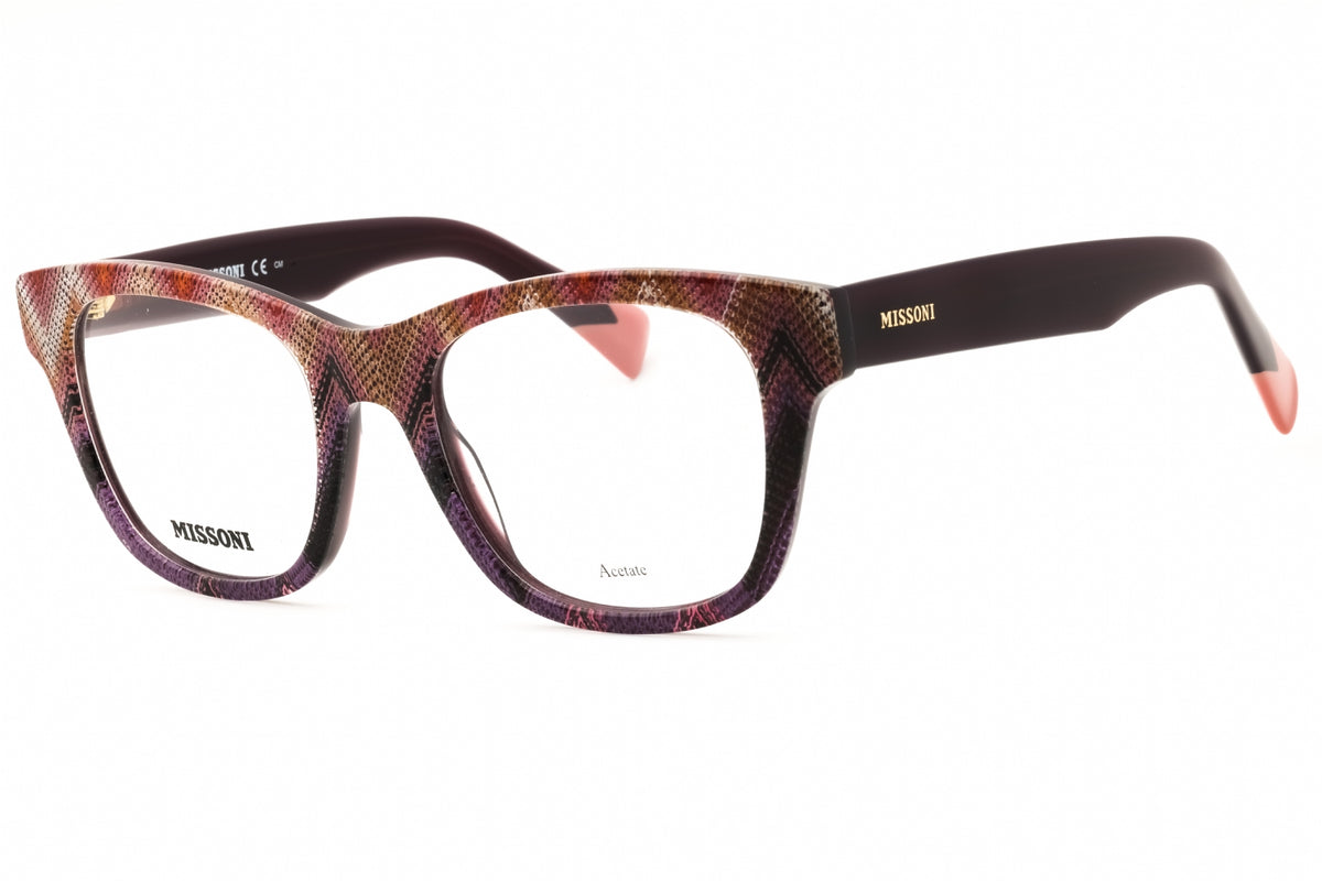 Missoni MIS 0104-0S68 00 PTTPNK VIO Rectangular Eyeglasses 50mm Eyeglasses