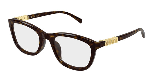Gucci GG2035oA-002 Havana Square Eyeglasses 53mm