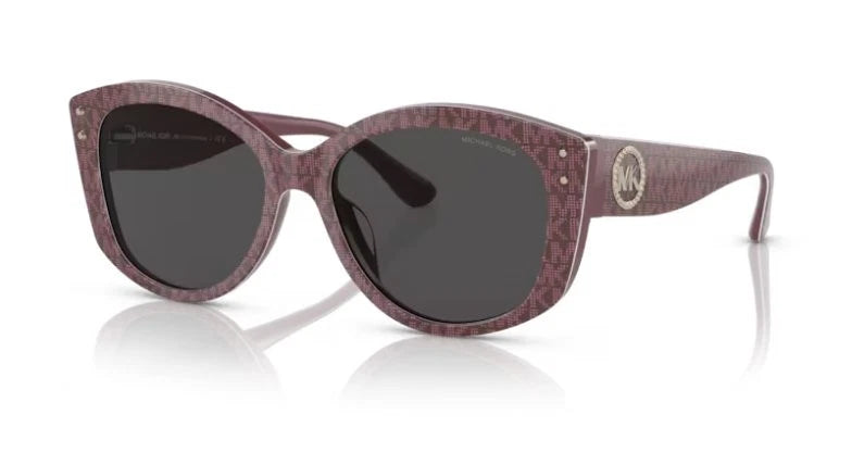 Michael Kors 0MK2175U-392387-54 Merlot Logo Print Aviator SUNGLASSES 0mm Sunglasses