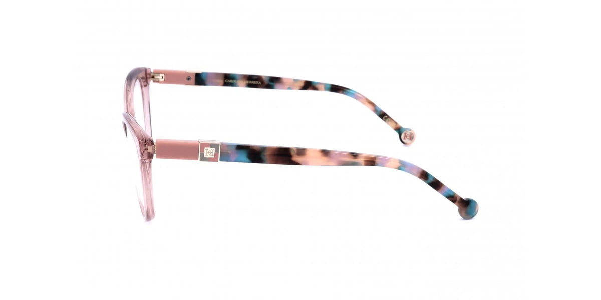 Carolina Herrera HER-0299 733 Pink Rectangle Eyeglasses 53mm Eyeglasses