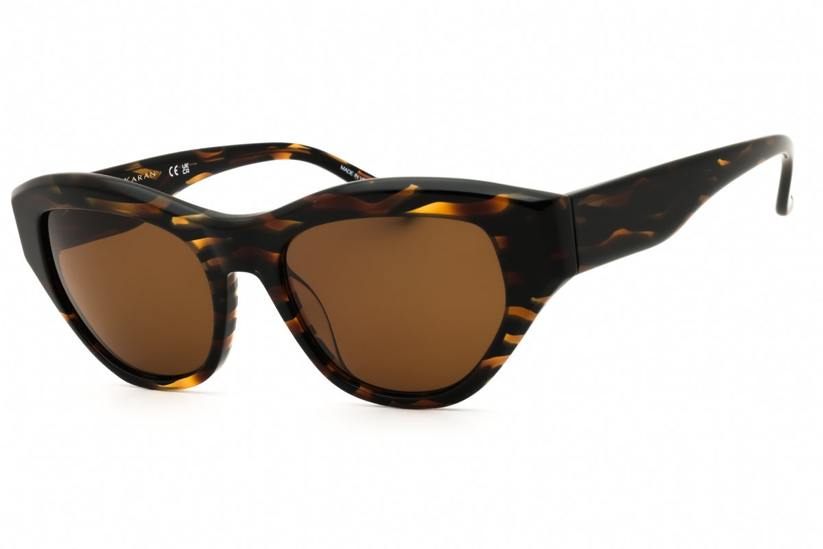DKNY DO517S-233 CRYSTAL BROWN HORN Cat eye Sunglasses 54mm Sunglasses
