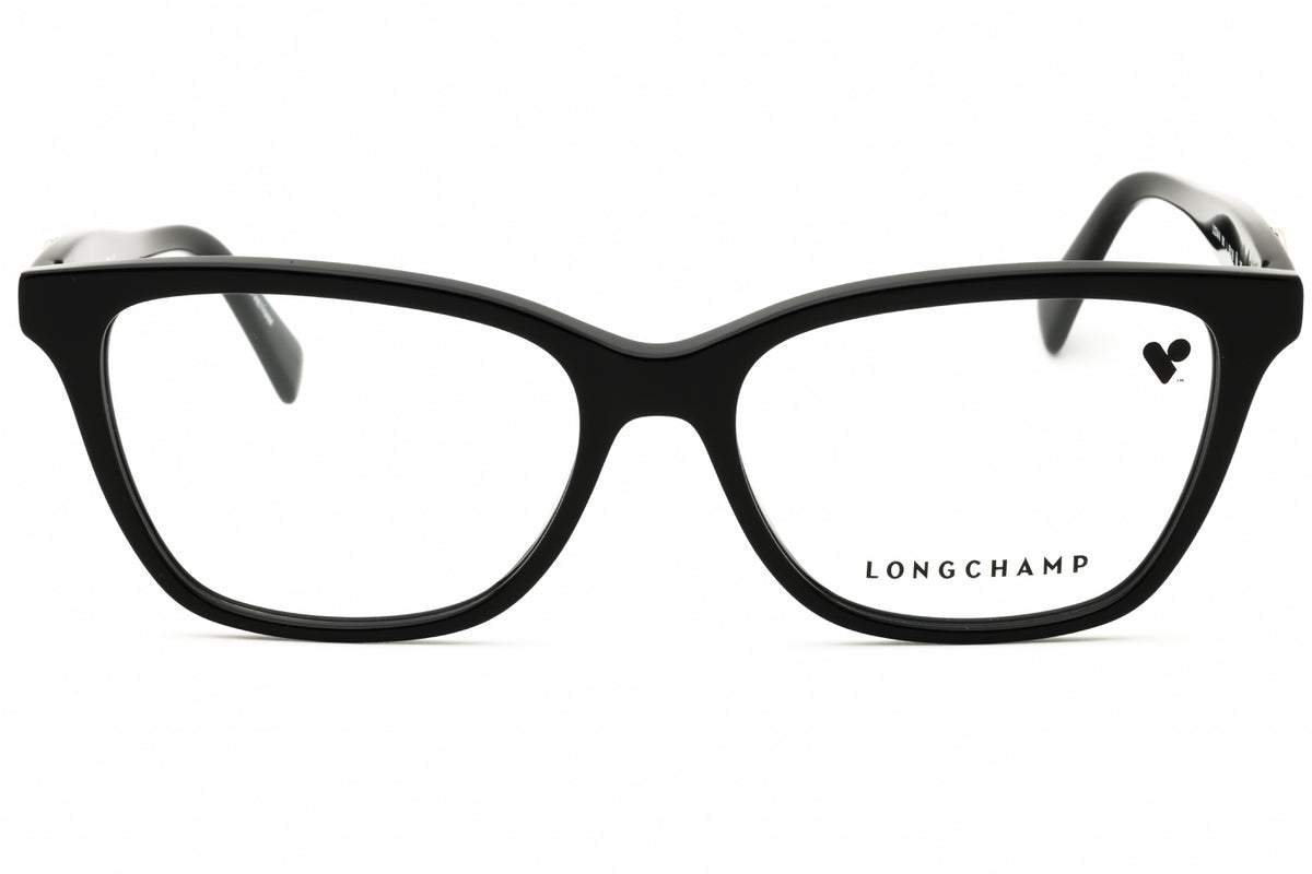 Longchamp LO2744N-001 BLACK Rectangular Eyeglasses 55mm