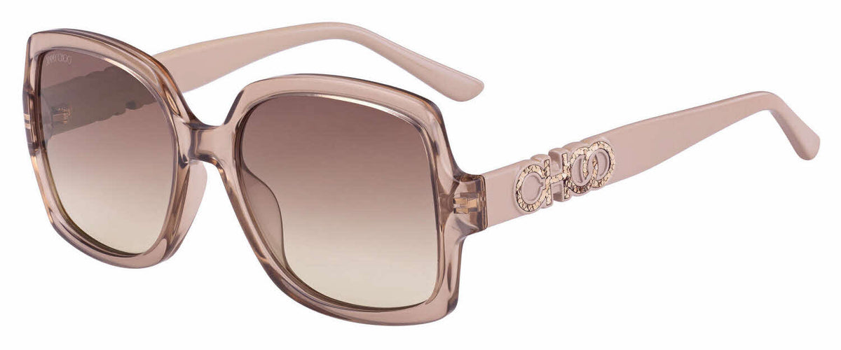 Jimmy Choo 0SAMMI-G-S-FWM-55 Brown Semi-Rimless Brow-Line SUNGLASSES 0mm Sunglasses