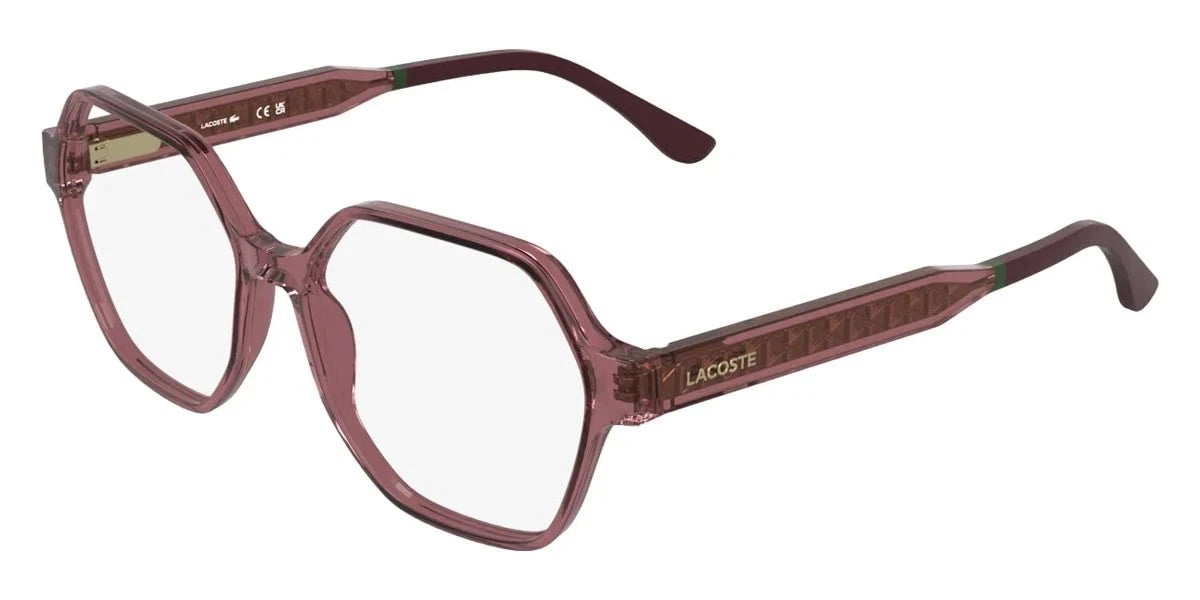 Lacoste L4000 601 Red Rectangle Eyeglasses 55mm Eyeglasses
