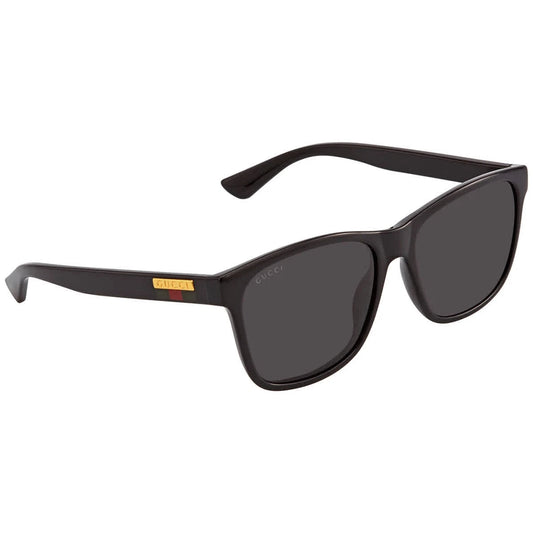 Gucci GG0746S-001 Black Rectangular Sunglasses 57mm Sunglasses