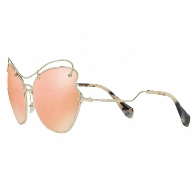Miu Miu 0MU56RS-ZVN6S0-61 Pale Gold Full Rim SUNGLASSES 0mm Sunglasses