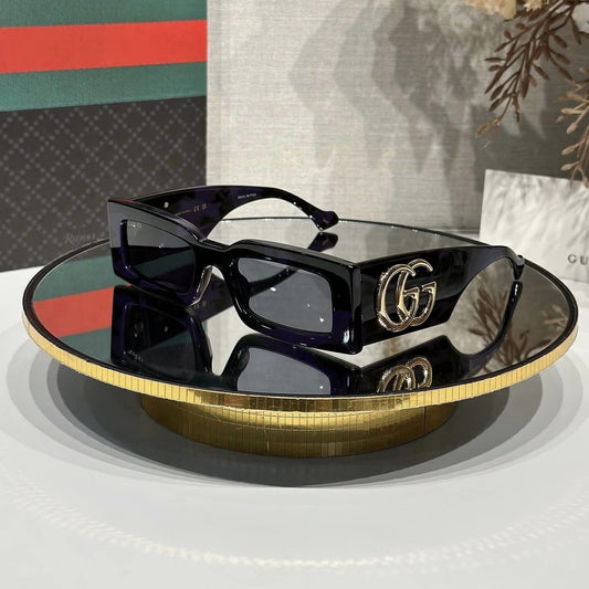 Gucci GG1425S-003-53 Havana Rectangle Sunglasses 53mm