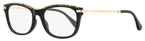 Jimmy Choo 0JC248-FP3-53 Black/Leopard/Gold Rectangle Eyeglasses 53mm