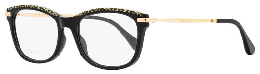 Jimmy Choo 0JC248-FP3-53 Black/Leopard/Gold Rectangle EYEGLASSES 53mm Eyeglasses