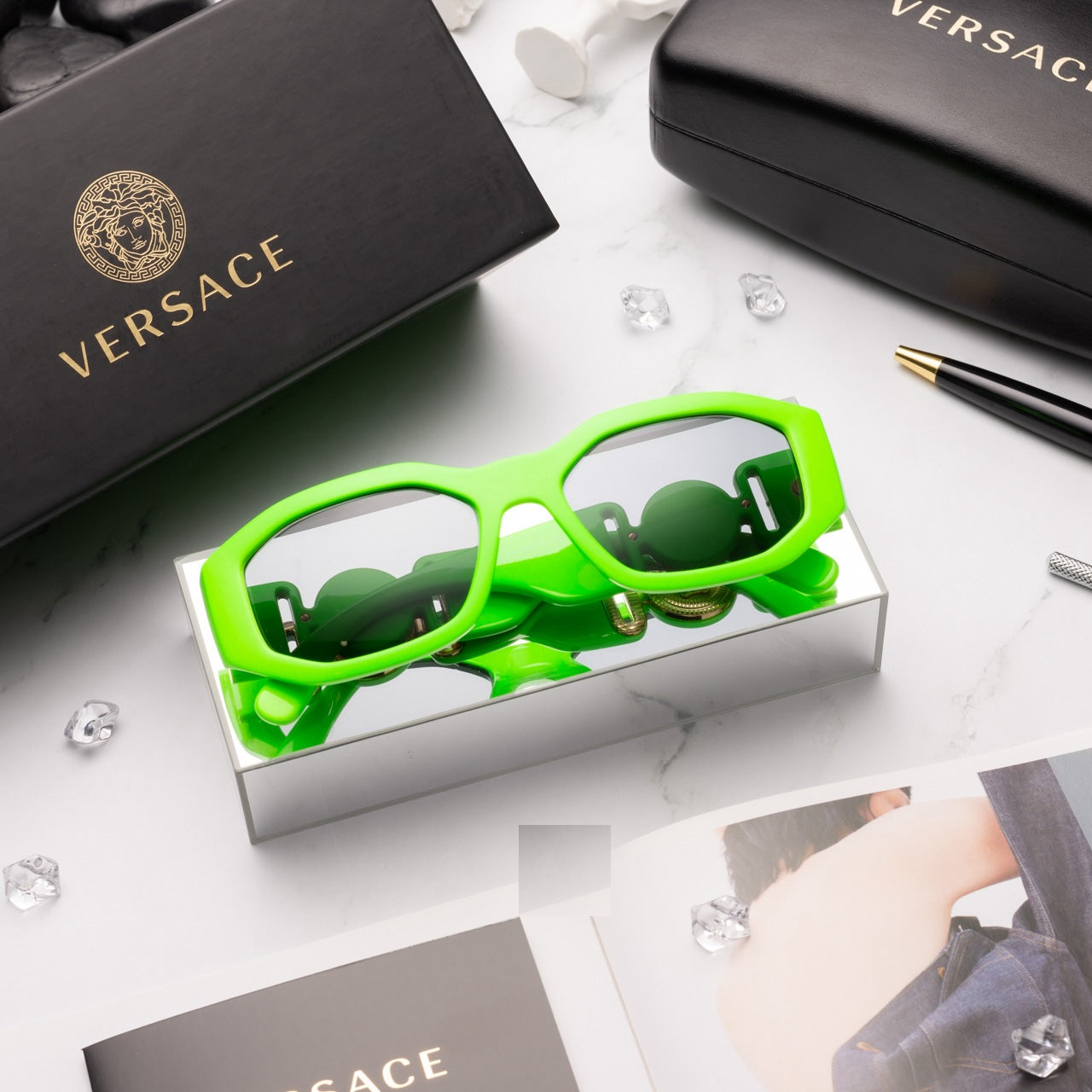 Versace 0VE4361-531987 53mm New Sunglasses