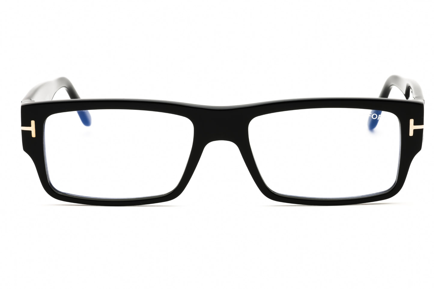 Tom Ford FT5835-B-001 eyeglasses in black frame with clear lenses
