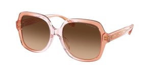 Coach 0HC8395F-581274-56 Multicolor Rectangle Sunglasses