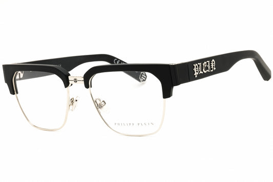 Philipp Plein VPP113M-530579 eyeglasses in shiny palladium frame with clear demo lenses