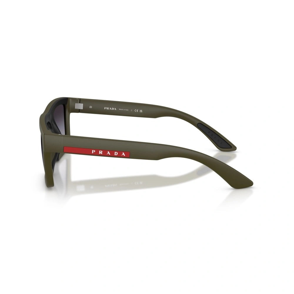 Prada 0PSA07S-15X09U-58 sunglasses in green frame with gray lenses