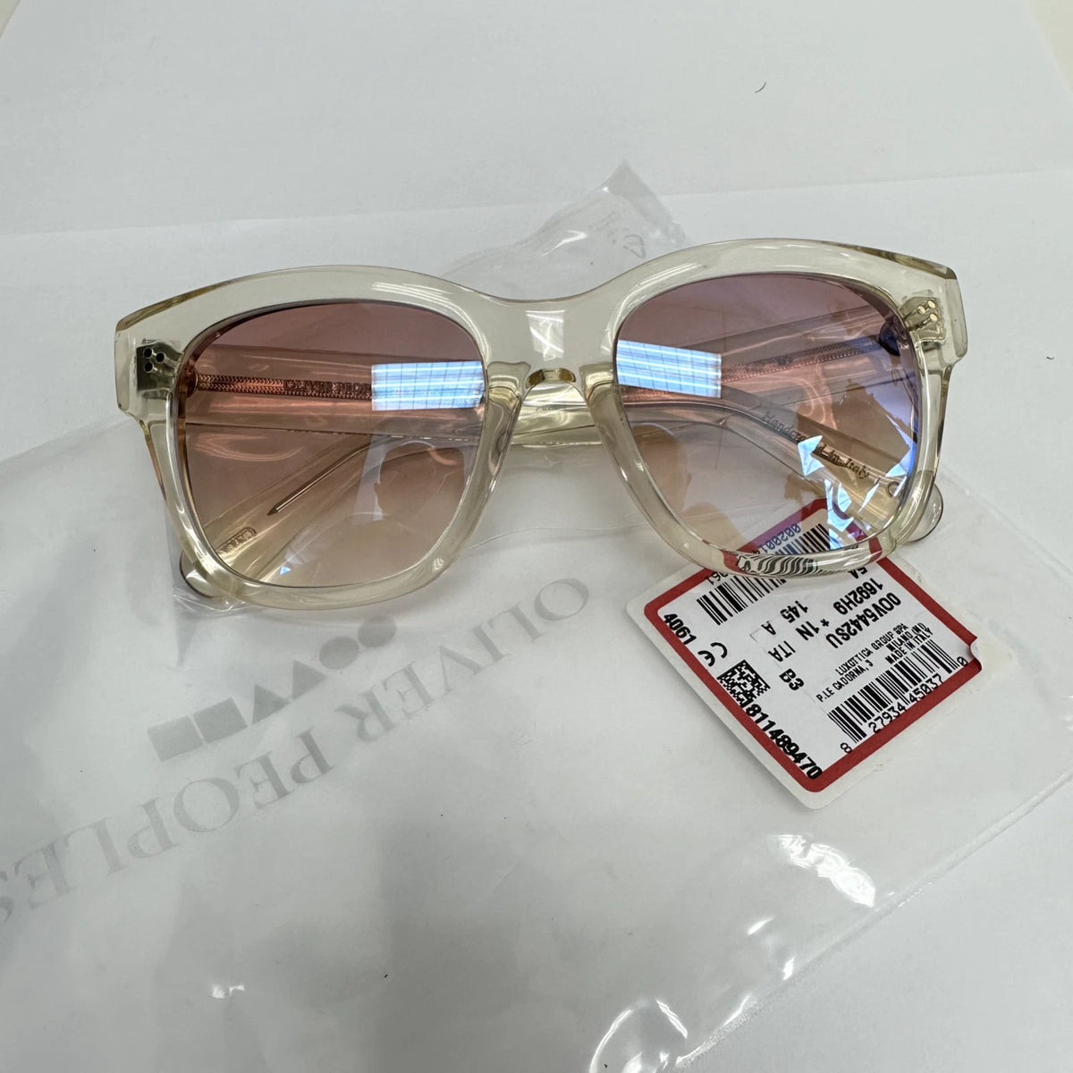 Oliver Peoples 0OV5442SU-169H9-54 Yellow Squared SUNGLASSES 53mm Sunglasses