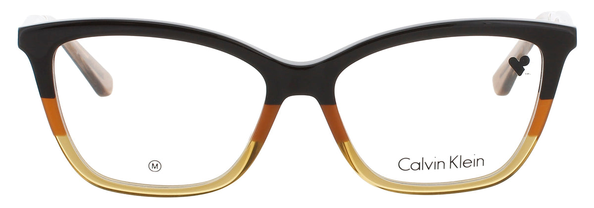 Calvin Klein CK23545-206-53 DARK BROWN / CARAMEL  Men's Eyeglasses 53mm