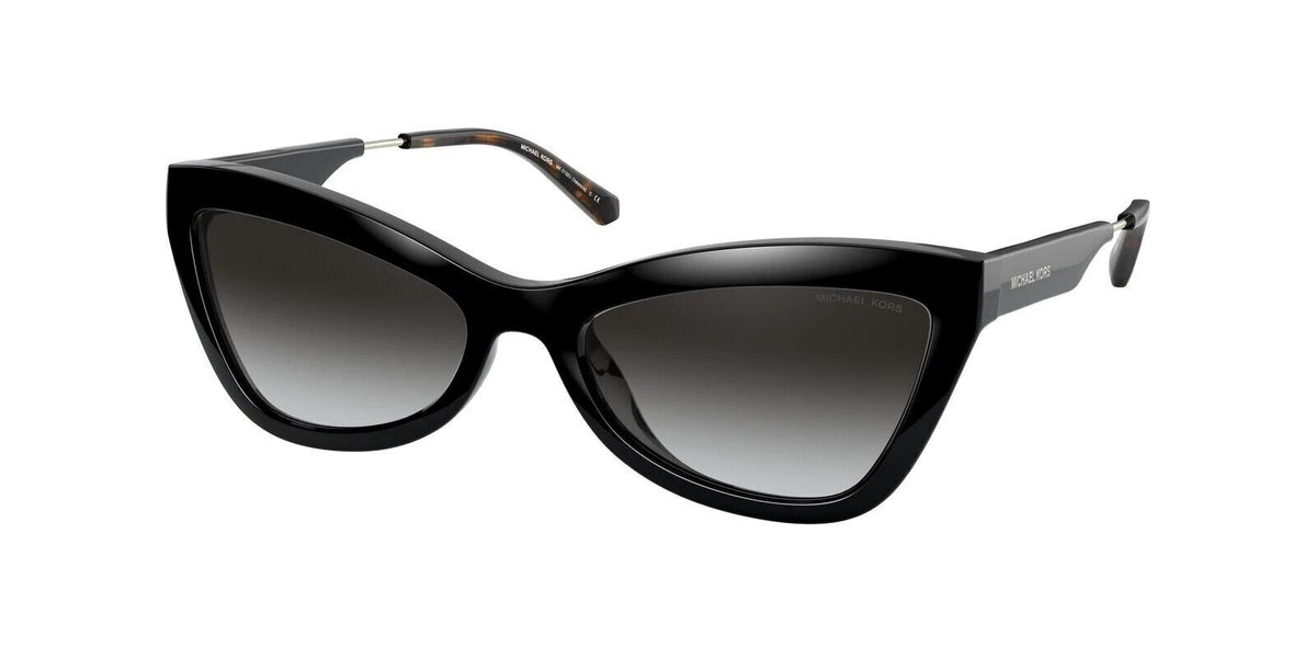 Michael Kors 0MK2132U-33328G-55 Black Cat-Eye SUNGLASSES 55mm Sunglasses