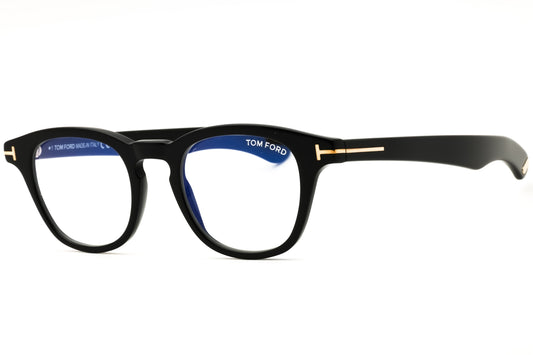 Tom Ford FT5976-B-001 shiny black Round Eyeglasses 47mm