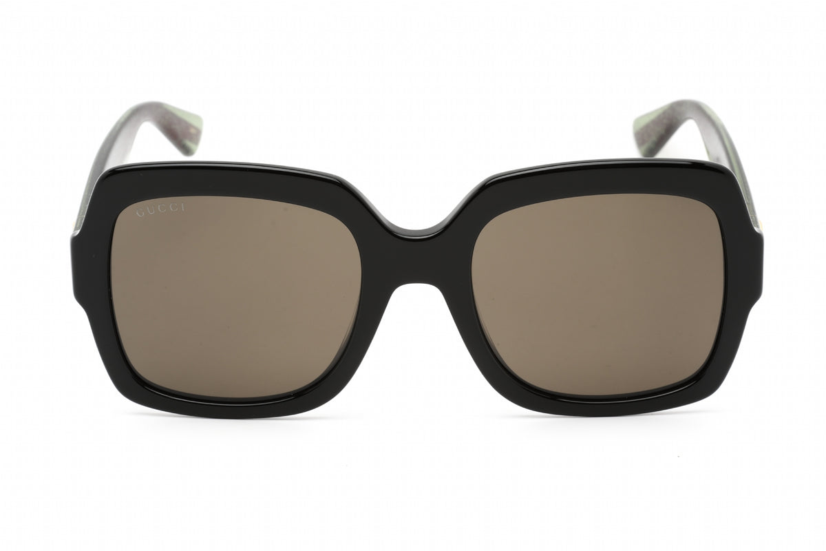 Gucci GG0036SN-002 Green Black Rectangular Sunglasses 54mm Sunglasses