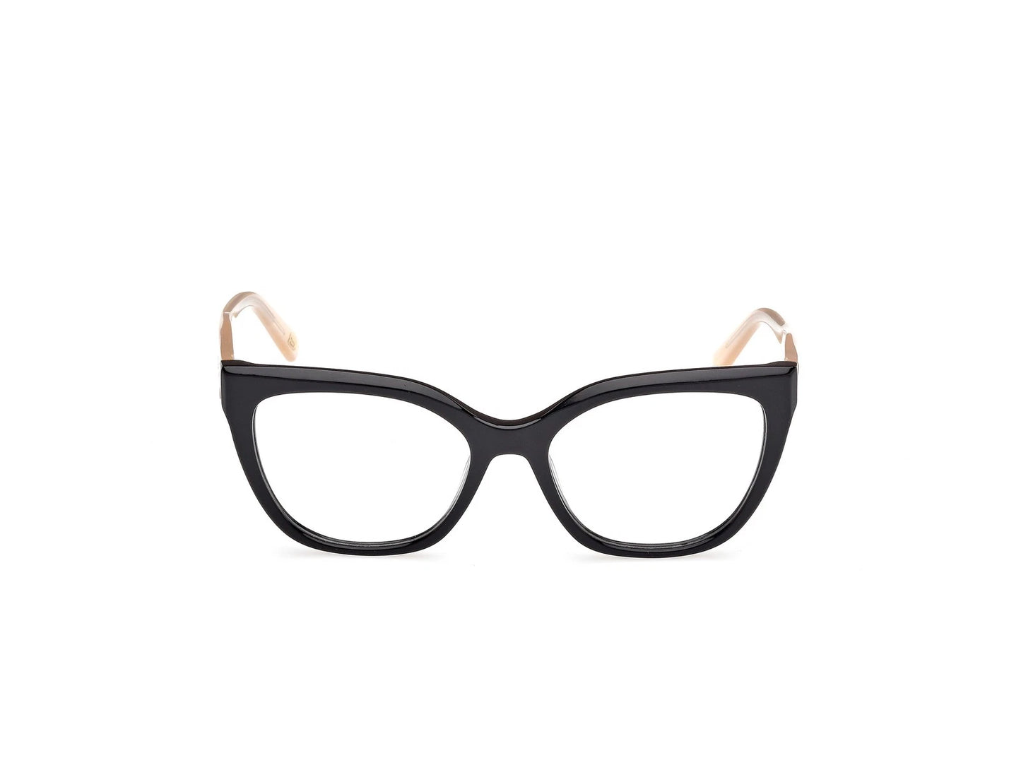 Skechers SE50105-001-53 eyeglasses in shiny black frame with clear lenses