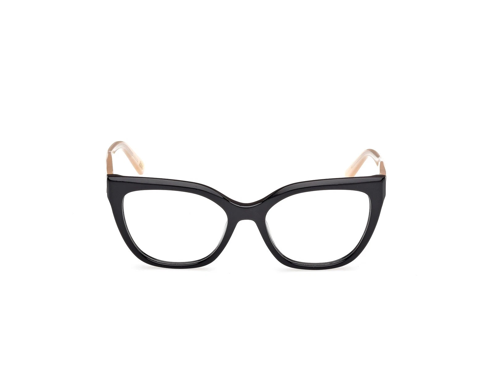 Skechers SE50105-001-53 eyeglasses in shiny black frame with clear lenses