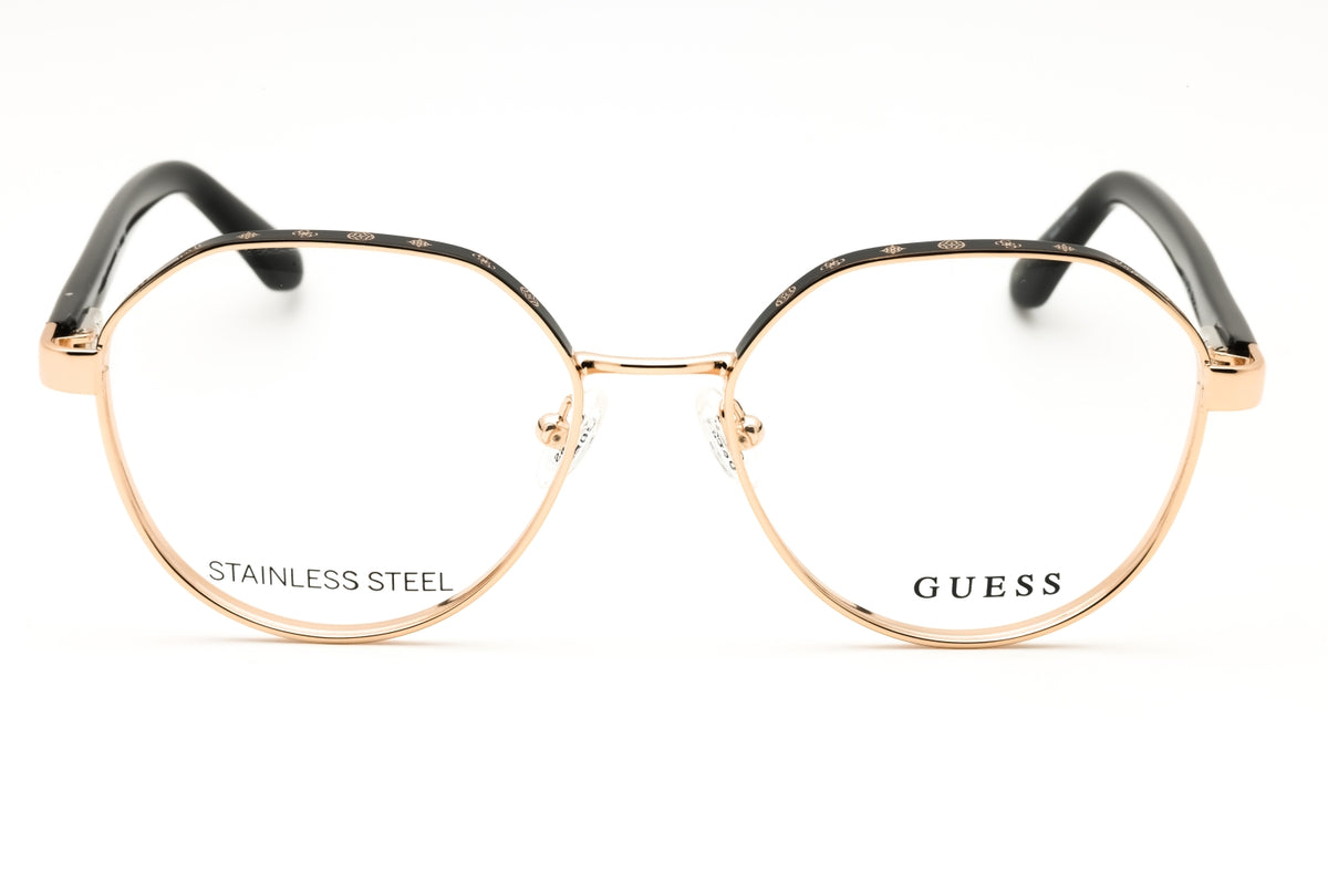 Guess GU50124-005 black Round Eyeglasses 51mm Eyeglasses