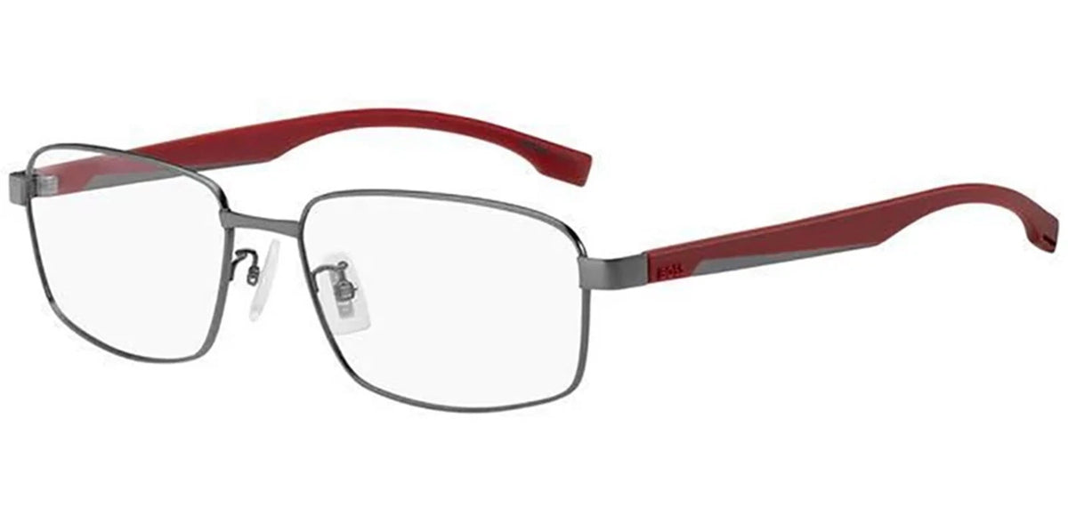 Hugo Boss BOSS1470/F-R80-57 Matte Dark Ruthenium Rectangle Eyeglasses 57mm Eyeglasses