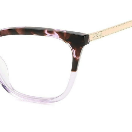 Fossil FOS7159-S10-53 Purple Rectangle Eyeglasses 53mm Eyeglasses